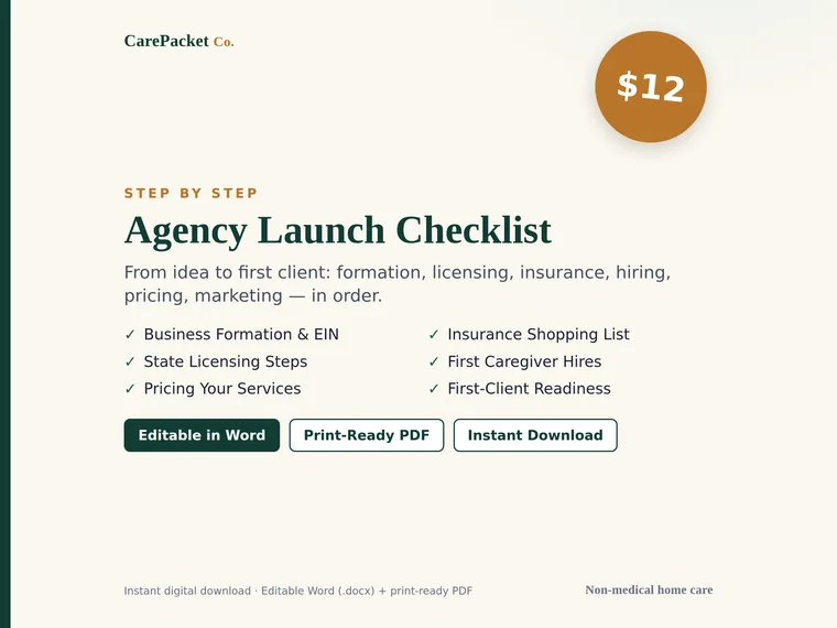 Agency Launch Checklist preview